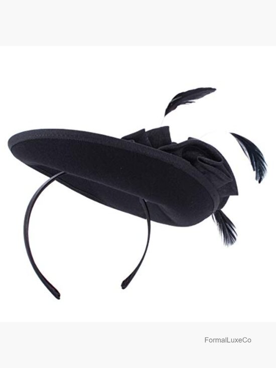 Wool Felt Saucer Fascinator Cocktail Derby Hat Headpiece One Size main image 4